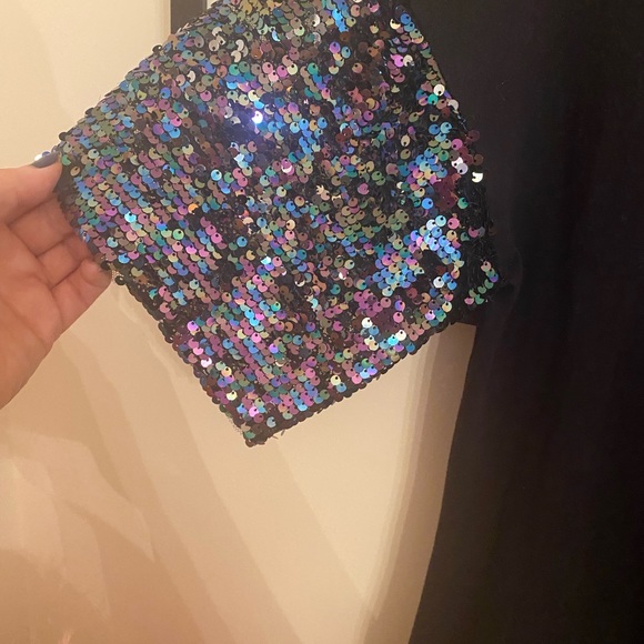 Wild Fable Oversized Sequin Tee, sz Small - Picture 6 of 11